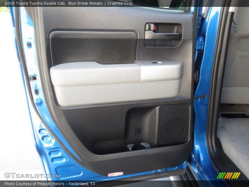 Blue Streak Metallic / Graphite Gray 2009 Toyota Tundra Double Cab