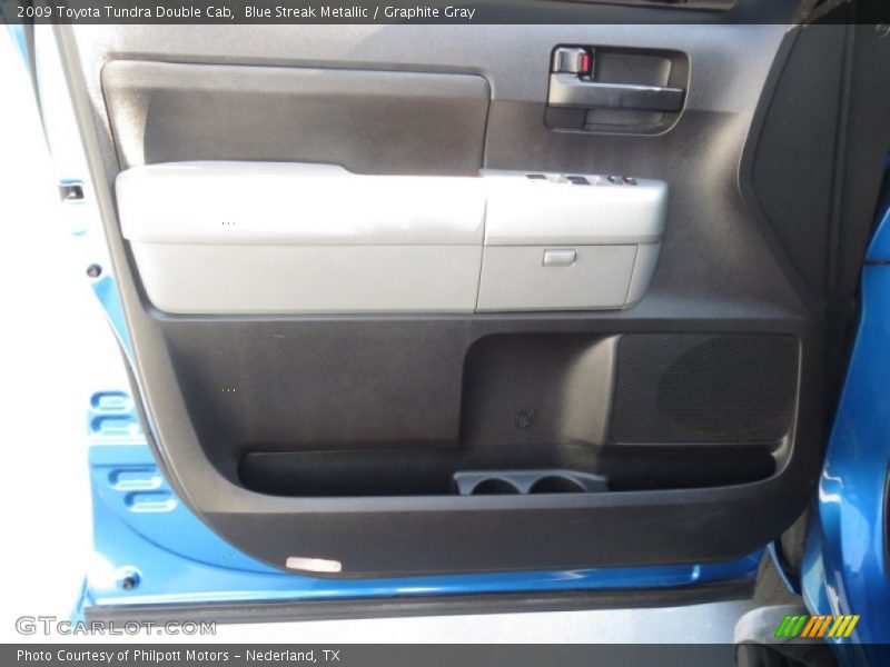 Blue Streak Metallic / Graphite Gray 2009 Toyota Tundra Double Cab