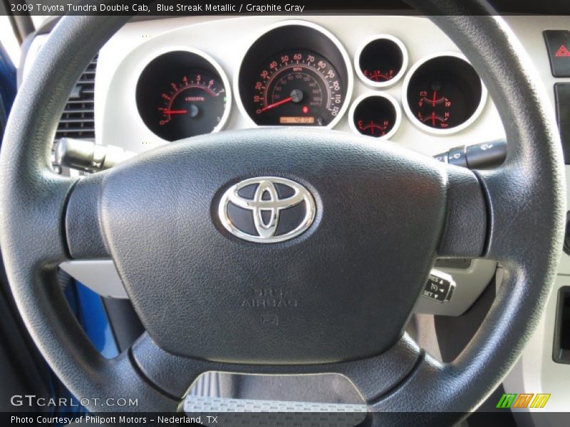 Blue Streak Metallic / Graphite Gray 2009 Toyota Tundra Double Cab