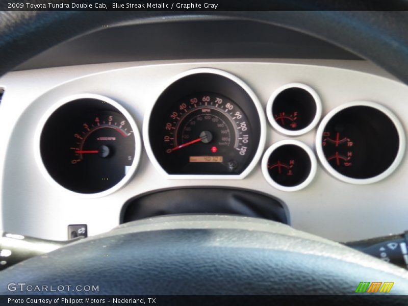 Blue Streak Metallic / Graphite Gray 2009 Toyota Tundra Double Cab