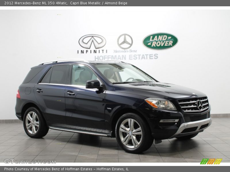 Capri Blue Metallic / Almond Beige 2012 Mercedes-Benz ML 350 4Matic