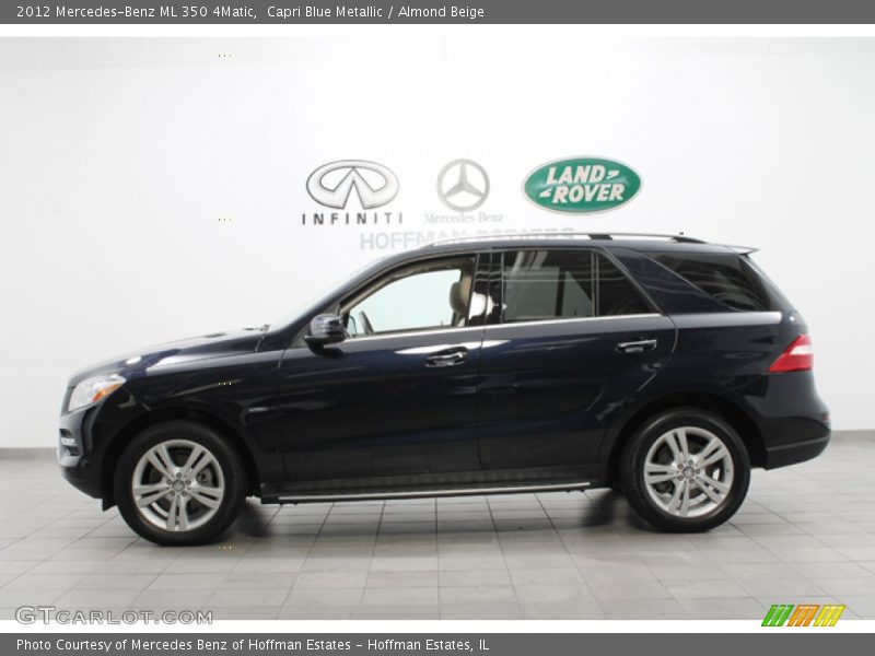Capri Blue Metallic / Almond Beige 2012 Mercedes-Benz ML 350 4Matic