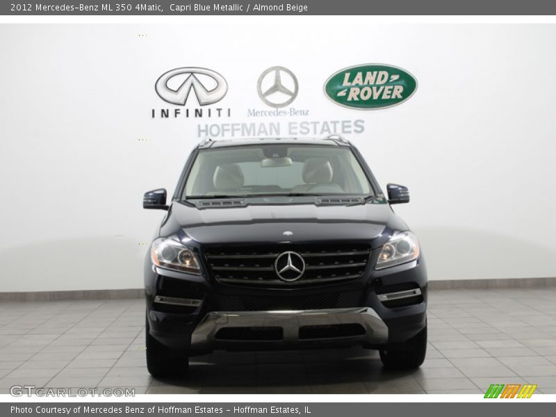 Capri Blue Metallic / Almond Beige 2012 Mercedes-Benz ML 350 4Matic