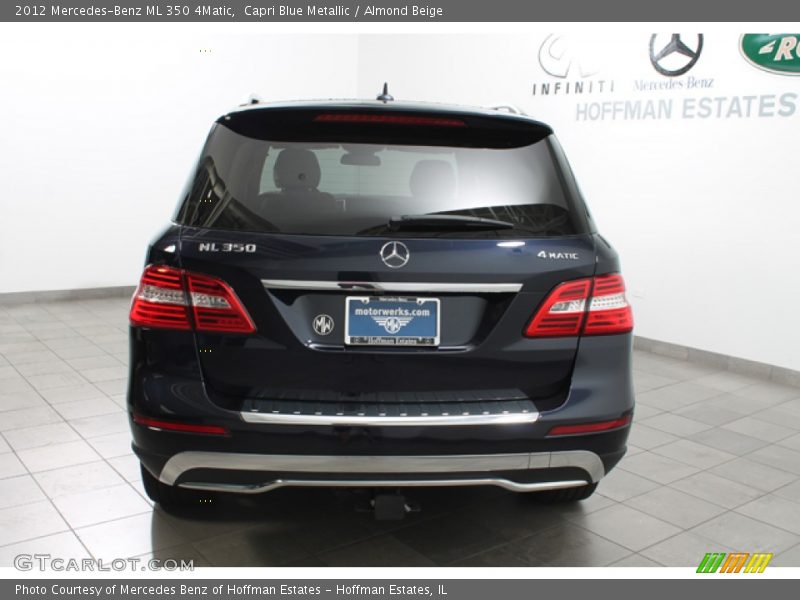 Capri Blue Metallic / Almond Beige 2012 Mercedes-Benz ML 350 4Matic