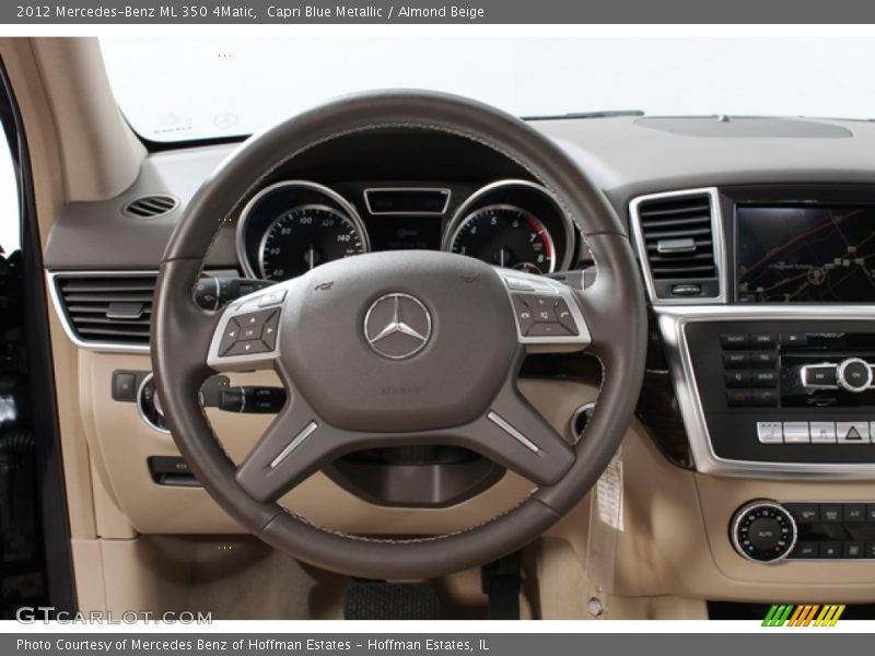 Capri Blue Metallic / Almond Beige 2012 Mercedes-Benz ML 350 4Matic