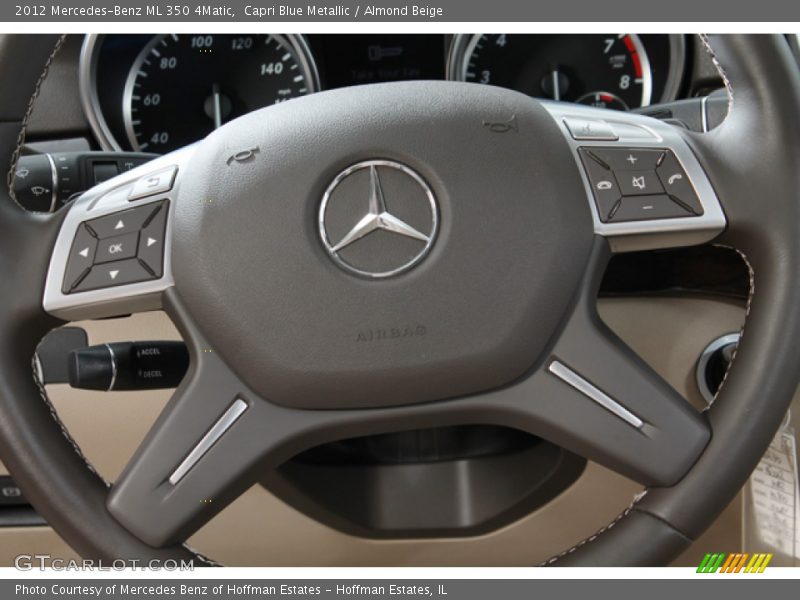 Capri Blue Metallic / Almond Beige 2012 Mercedes-Benz ML 350 4Matic