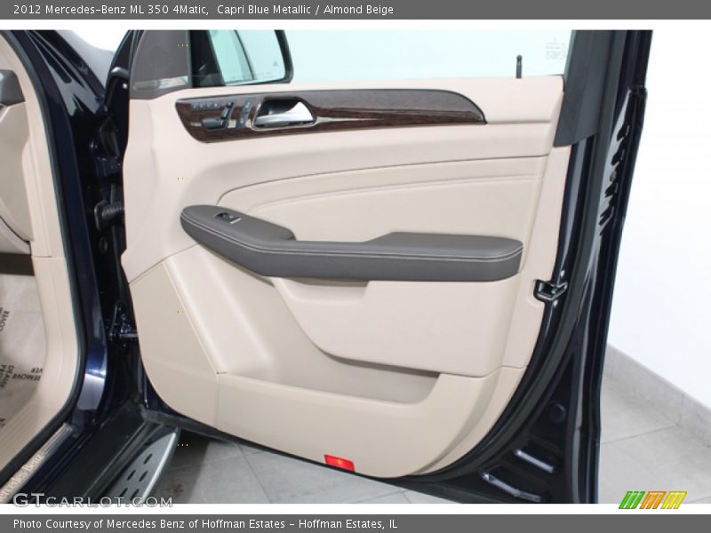 Capri Blue Metallic / Almond Beige 2012 Mercedes-Benz ML 350 4Matic