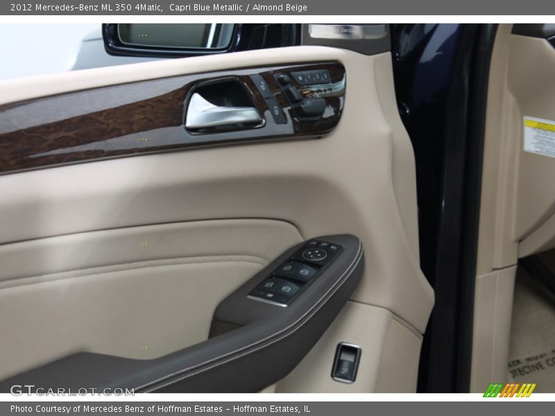 Capri Blue Metallic / Almond Beige 2012 Mercedes-Benz ML 350 4Matic