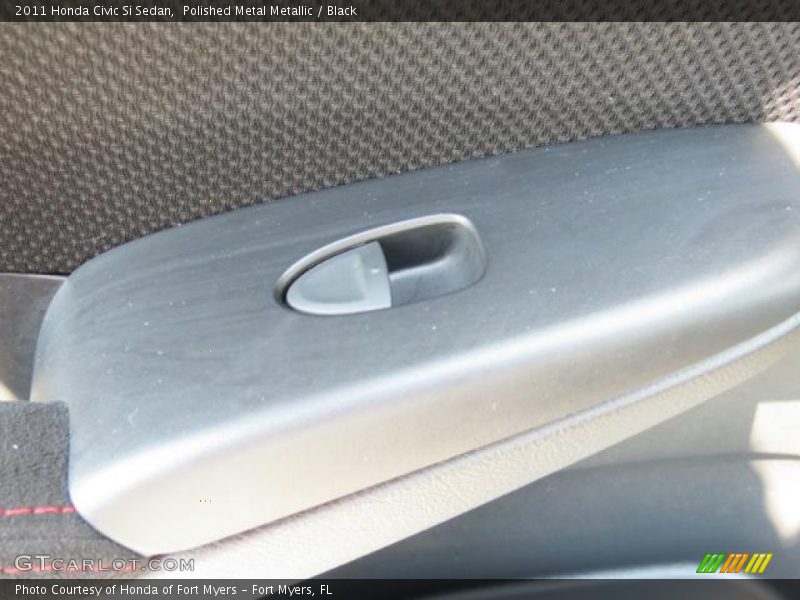 Polished Metal Metallic / Black 2011 Honda Civic Si Sedan