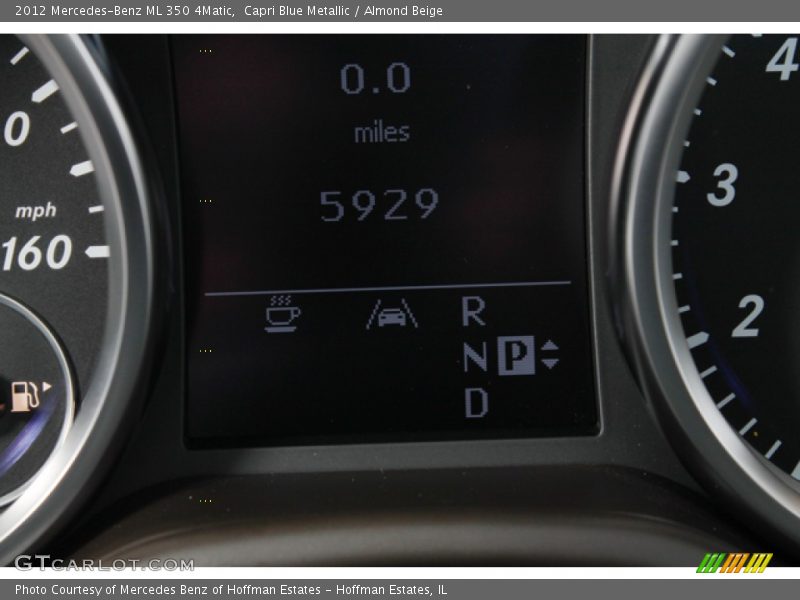 Capri Blue Metallic / Almond Beige 2012 Mercedes-Benz ML 350 4Matic