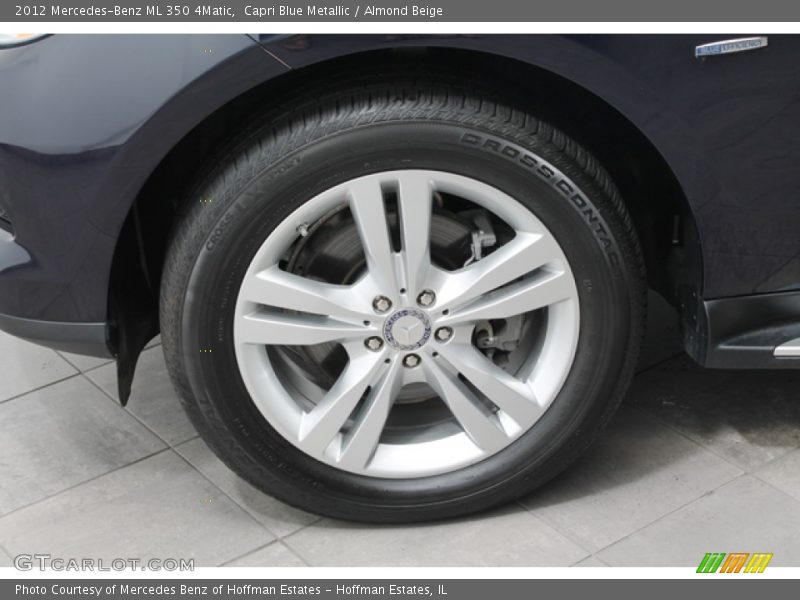 Capri Blue Metallic / Almond Beige 2012 Mercedes-Benz ML 350 4Matic