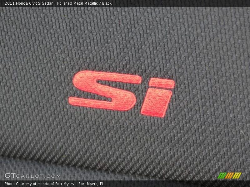 Polished Metal Metallic / Black 2011 Honda Civic Si Sedan