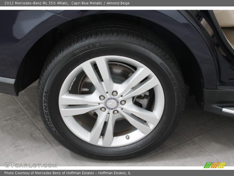 Capri Blue Metallic / Almond Beige 2012 Mercedes-Benz ML 350 4Matic