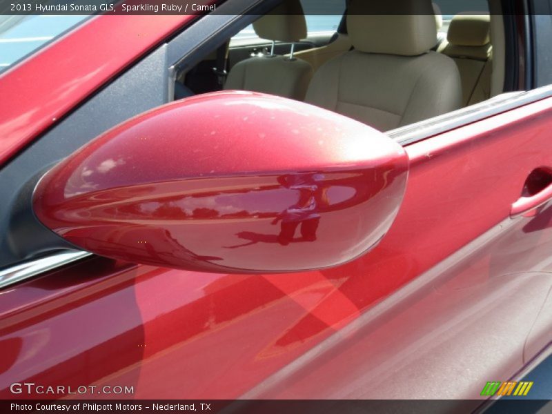 Sparkling Ruby / Camel 2013 Hyundai Sonata GLS