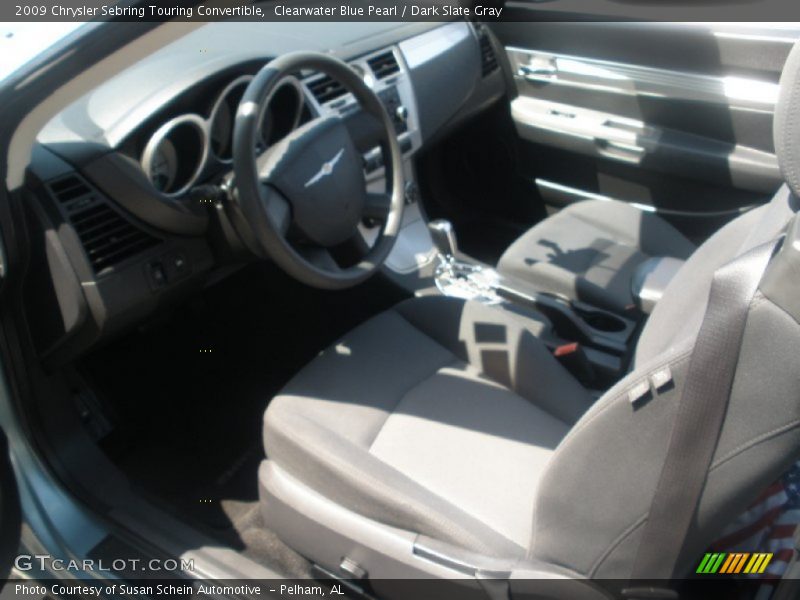 Clearwater Blue Pearl / Dark Slate Gray 2009 Chrysler Sebring Touring Convertible