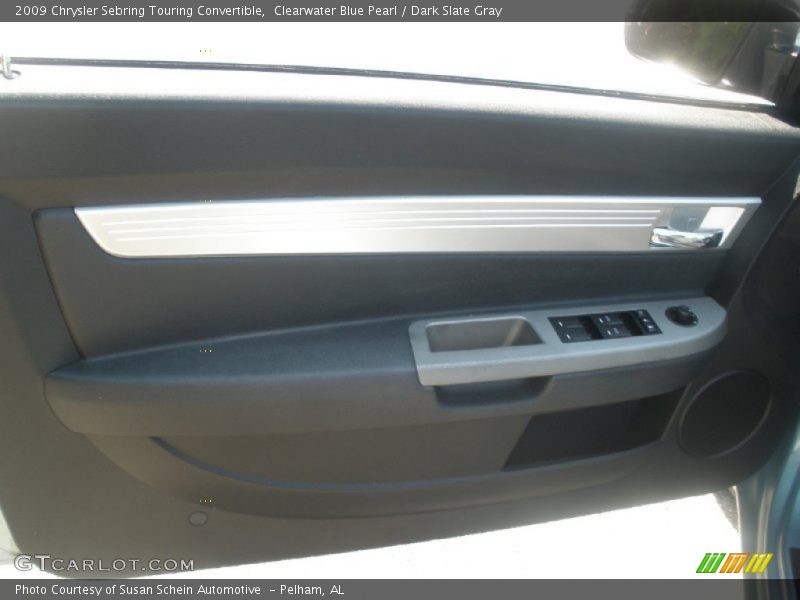 Clearwater Blue Pearl / Dark Slate Gray 2009 Chrysler Sebring Touring Convertible