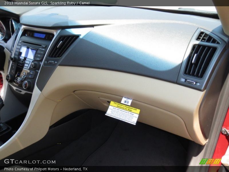 Sparkling Ruby / Camel 2013 Hyundai Sonata GLS