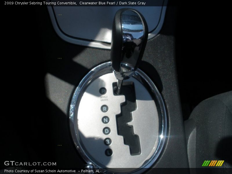 Clearwater Blue Pearl / Dark Slate Gray 2009 Chrysler Sebring Touring Convertible