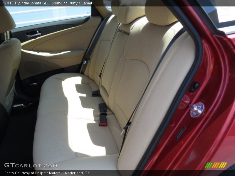 Sparkling Ruby / Camel 2013 Hyundai Sonata GLS