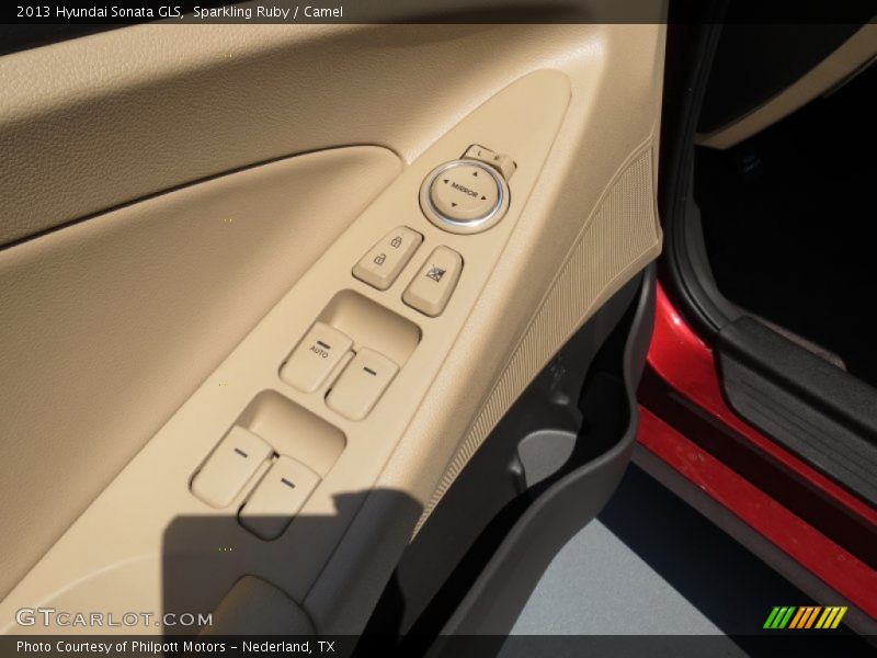 Sparkling Ruby / Camel 2013 Hyundai Sonata GLS