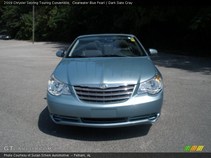Clearwater Blue Pearl / Dark Slate Gray 2009 Chrysler Sebring Touring Convertible