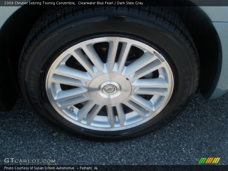 Clearwater Blue Pearl / Dark Slate Gray 2009 Chrysler Sebring Touring Convertible