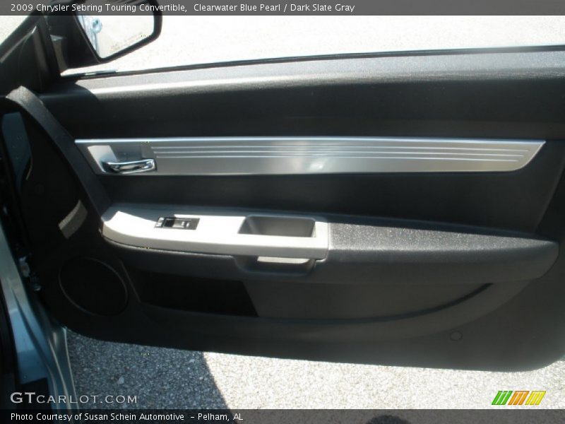 Clearwater Blue Pearl / Dark Slate Gray 2009 Chrysler Sebring Touring Convertible