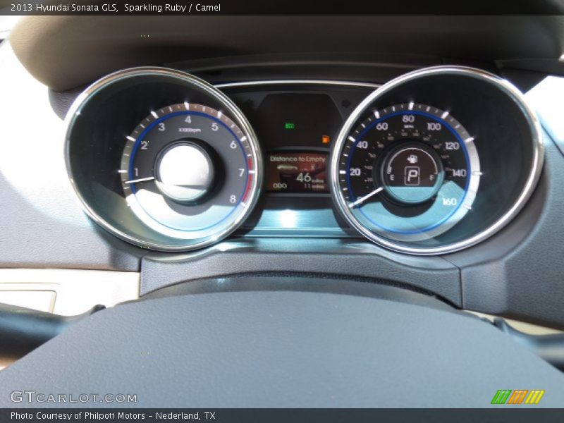 Sparkling Ruby / Camel 2013 Hyundai Sonata GLS
