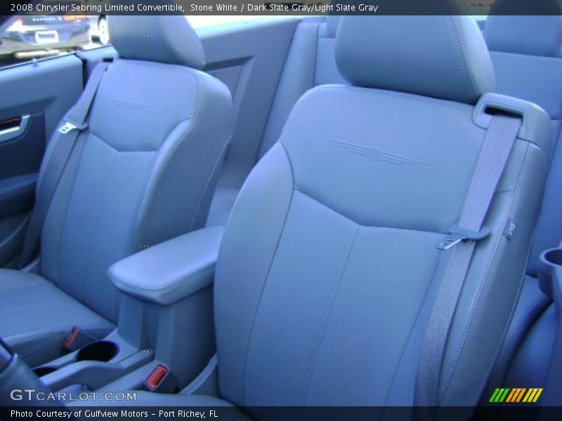 Stone White / Dark Slate Gray/Light Slate Gray 2008 Chrysler Sebring Limited Convertible