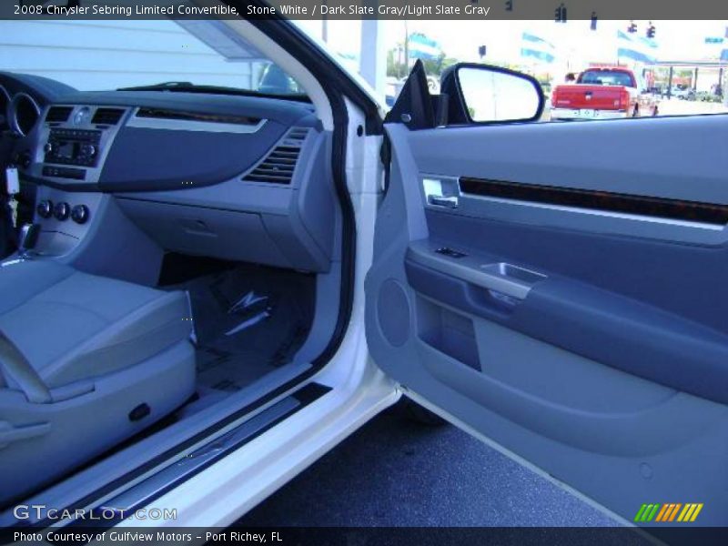 Stone White / Dark Slate Gray/Light Slate Gray 2008 Chrysler Sebring Limited Convertible