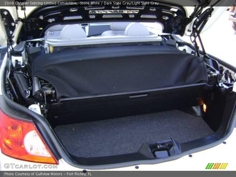 Stone White / Dark Slate Gray/Light Slate Gray 2008 Chrysler Sebring Limited Convertible