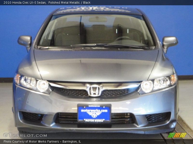 Polished Metal Metallic / Black 2010 Honda Civic LX-S Sedan