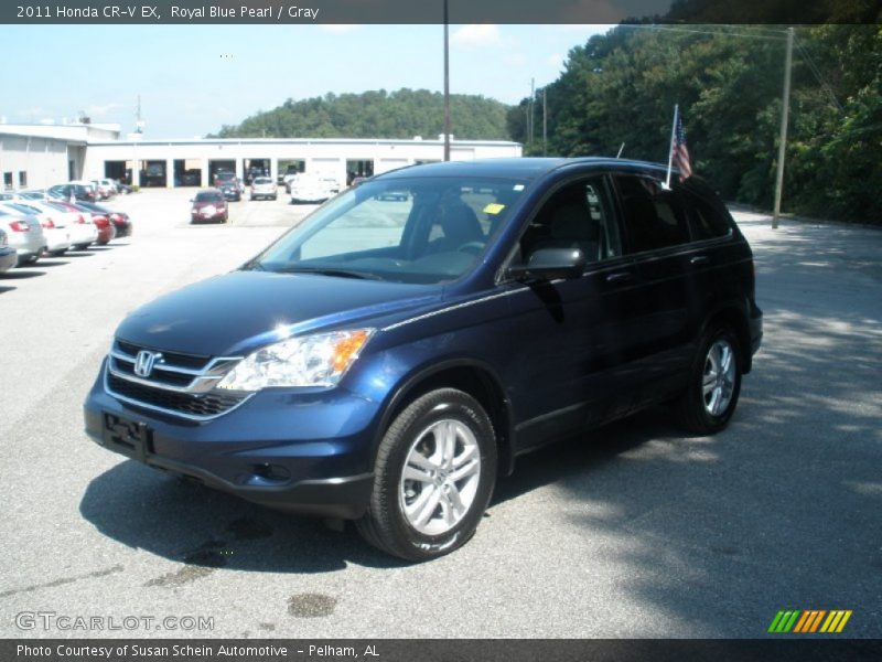 Royal Blue Pearl / Gray 2011 Honda CR-V EX