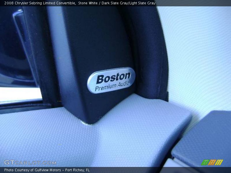 Stone White / Dark Slate Gray/Light Slate Gray 2008 Chrysler Sebring Limited Convertible