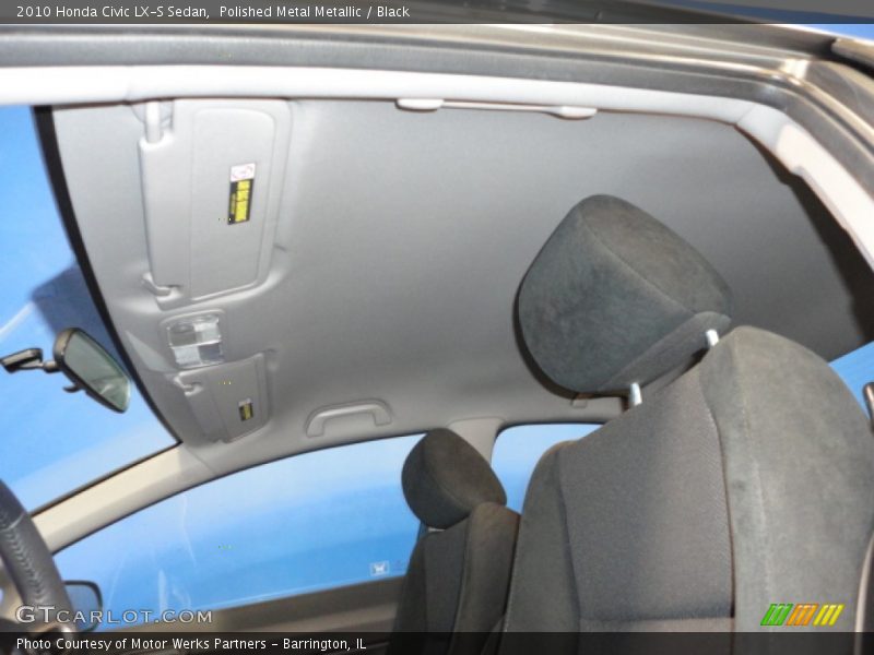 Polished Metal Metallic / Black 2010 Honda Civic LX-S Sedan