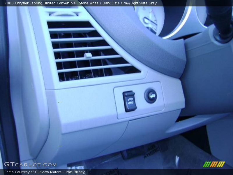 Stone White / Dark Slate Gray/Light Slate Gray 2008 Chrysler Sebring Limited Convertible