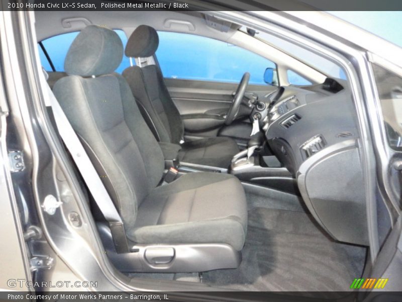 Polished Metal Metallic / Black 2010 Honda Civic LX-S Sedan