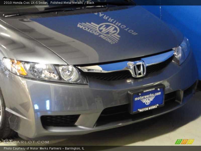 Polished Metal Metallic / Black 2010 Honda Civic LX-S Sedan