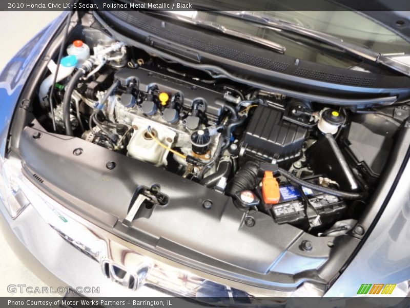 Polished Metal Metallic / Black 2010 Honda Civic LX-S Sedan