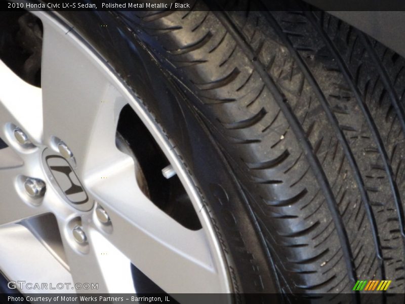 Polished Metal Metallic / Black 2010 Honda Civic LX-S Sedan