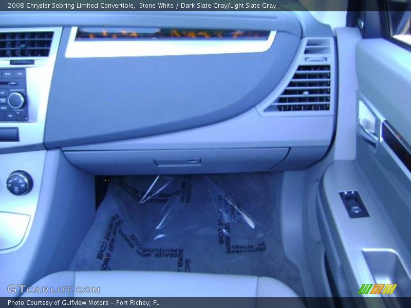 Stone White / Dark Slate Gray/Light Slate Gray 2008 Chrysler Sebring Limited Convertible