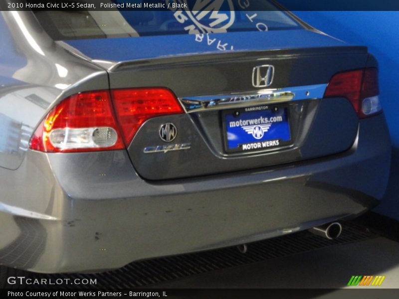 Polished Metal Metallic / Black 2010 Honda Civic LX-S Sedan