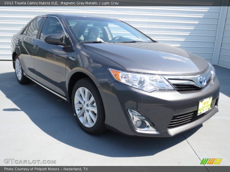Magnetic Gray Metallic / Light Gray 2012 Toyota Camry Hybrid XLE