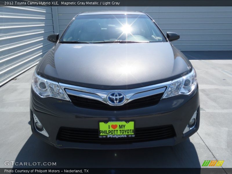 Magnetic Gray Metallic / Light Gray 2012 Toyota Camry Hybrid XLE
