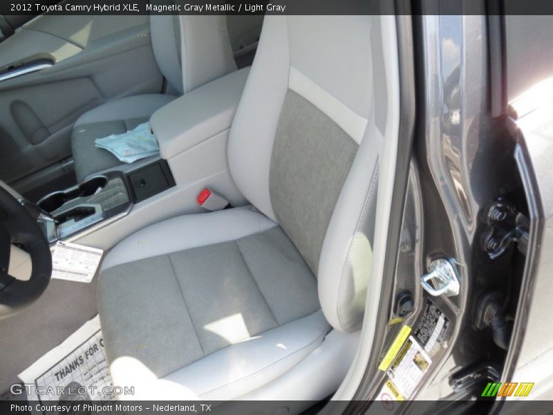 Magnetic Gray Metallic / Light Gray 2012 Toyota Camry Hybrid XLE