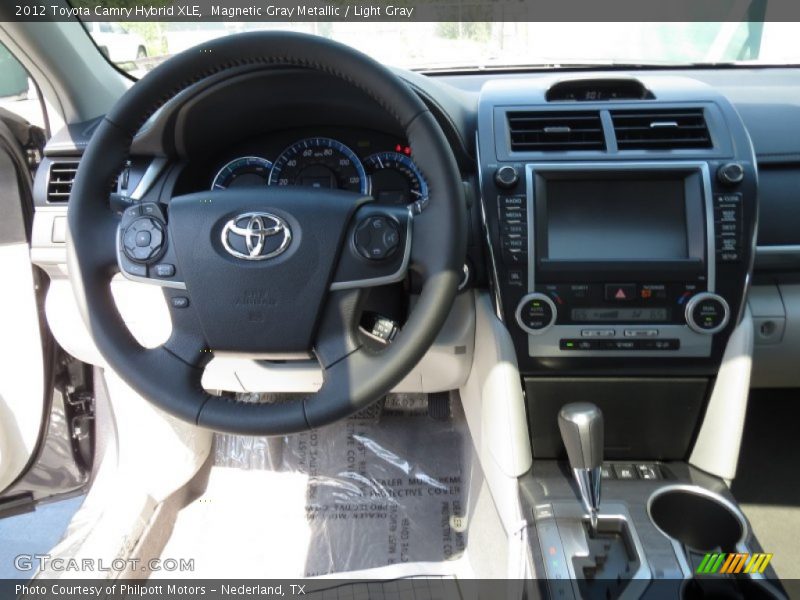 Magnetic Gray Metallic / Light Gray 2012 Toyota Camry Hybrid XLE
