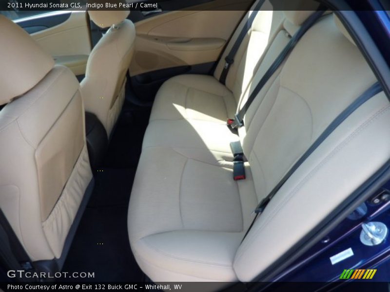 Indigo Blue Pearl / Camel 2011 Hyundai Sonata GLS