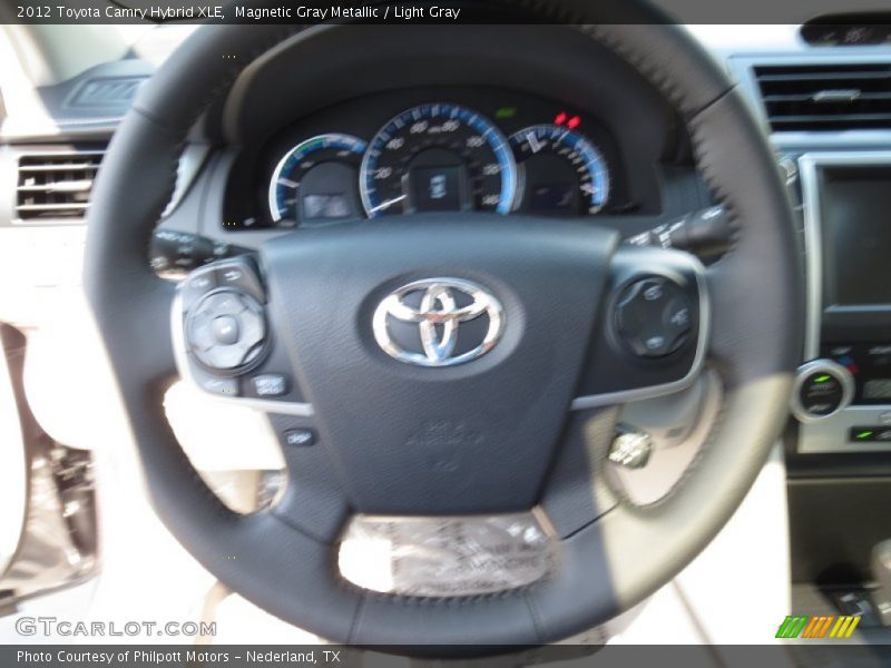 Magnetic Gray Metallic / Light Gray 2012 Toyota Camry Hybrid XLE