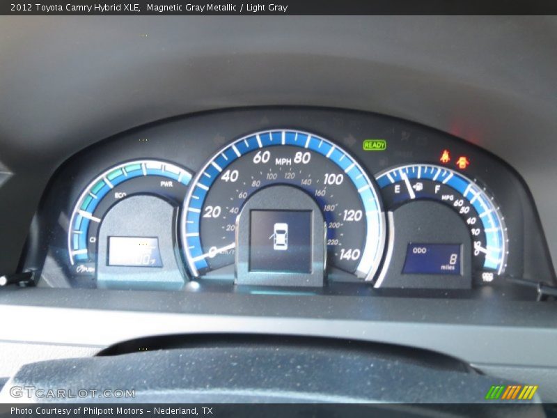 Magnetic Gray Metallic / Light Gray 2012 Toyota Camry Hybrid XLE
