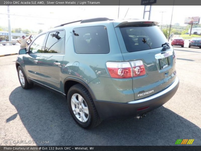 Silver Green Metallic / Light Titanium 2009 GMC Acadia SLE AWD